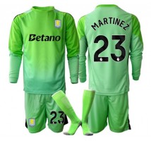 Aston Villa Emiliano Martinez #23 Bramkarskie Koszulka Wyjazdowa dzieci 2025-26 Długi Rękaw (+ krótkie spodenki) Aston Villa Emiliano Martinez #23 Bramkarskie Koszulka Wyjazdowa dzieci 2025-26 Długi Rękaw (+ krótkie spodenki)